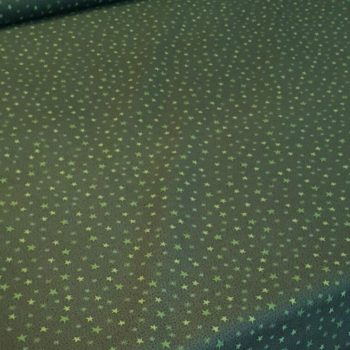 Tela verde con estrellas Navidad** de algodón 100% de alta densidad para patchwork profesional