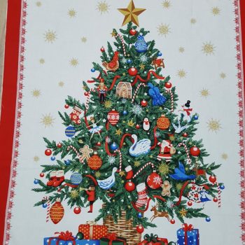 *Tela Navidad copos de nieve oro** en algodón de alta densidad para patchwork
