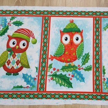 Estampado de la **Tela Navidad renos y trineos** en algodón de alta gama para patchwork profesional