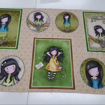 panel gorjuss en tonos rosas