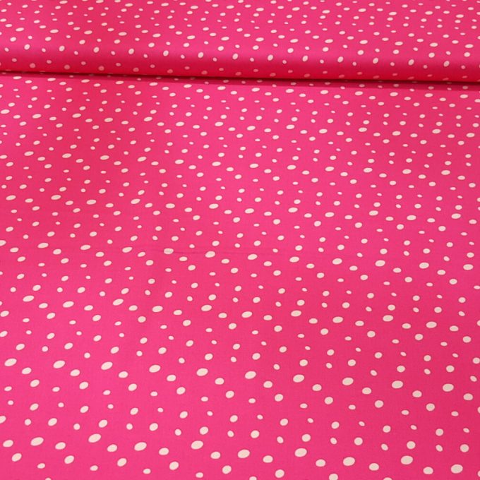 tela rosa con motas claras