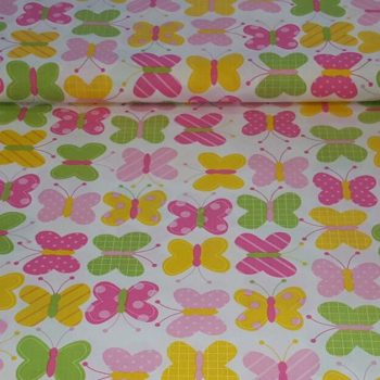 Tela Mariposas 2 de algodón 100% con estampado de mariposas para costura creativa