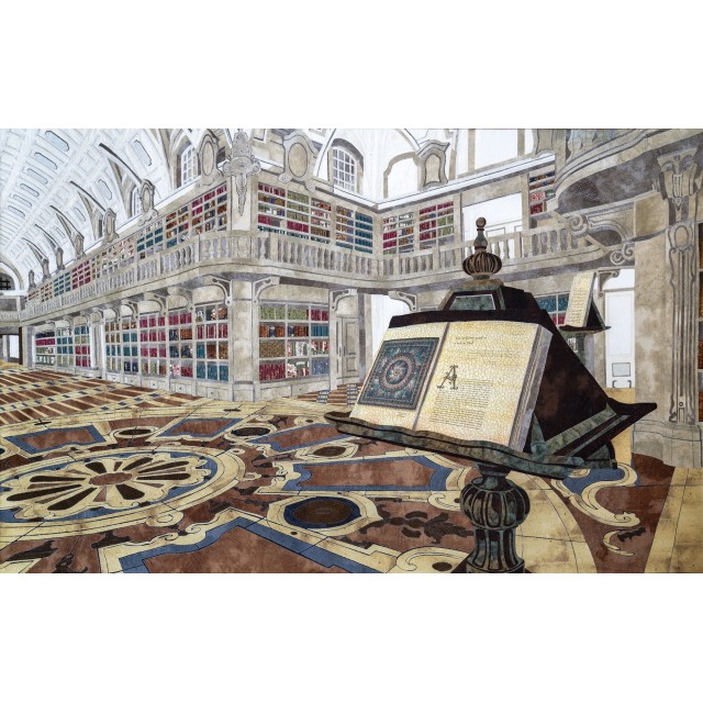 Quilt de Eva Garmendia primer premio pictórico en houston