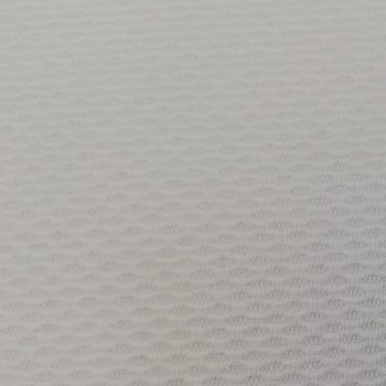 Tela de Piqué Blanco de algodón 100% con textura de relieve nido de abeja