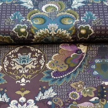 tela estampado marron gotica