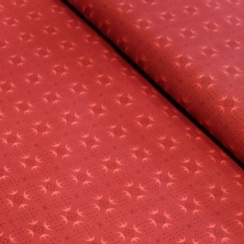 Tela patchwork Kim Diehl, color rojo óptico brillante con textura sutil no figurativa, algodón 100% premium Henry Glass, estilo country vibrante, Mercería Karmele Tolosa