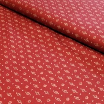 Tela patchwork Kim Diehl, color granate sólido intenso, algodón 100% premium Henry Glass, estilo country tradicional, Mercería Karmele Tolosa