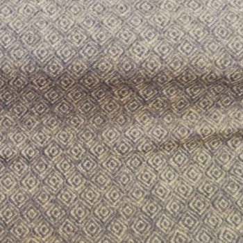 Tela de franela marrón color tierra con patrón sutil de rombos, algodón 100% cepillado de alta calidad para mantas de patchwork y acolchado, Mercería Karmele Tolosa