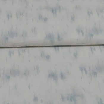 Tela japonesa blanca con jaspeado azul diseño moteado tradicional algodón 100% ancho 110cm