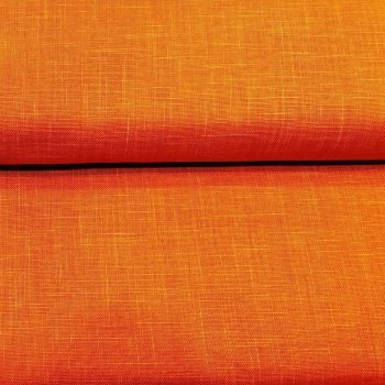 Tela japonesa color naranja con textura efecto lino de algodón 100% para patchwork ancho 110cm