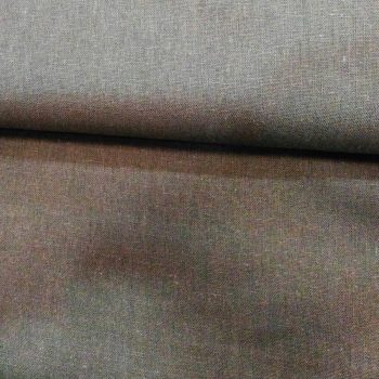 Tela japonesa color verde seco con textura tramada de hilo teñido algodón 100% ancho 110cm