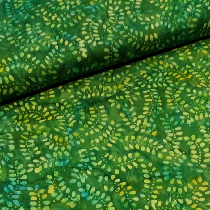 batik de color verde estampado