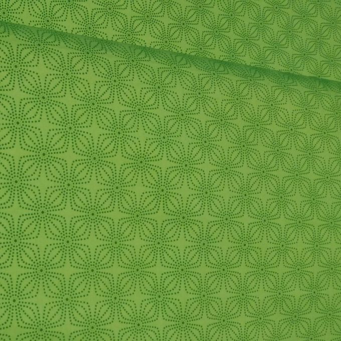 tela patchwork verde estampado sashiko
