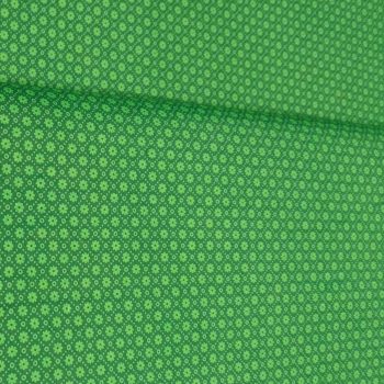 tela patchwork verde estampado geometrico
