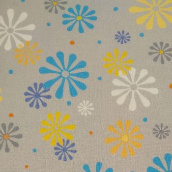**Tela gris sorbets** de algodón 100% con un ancho de 1,10m para patchwork y costura creativa