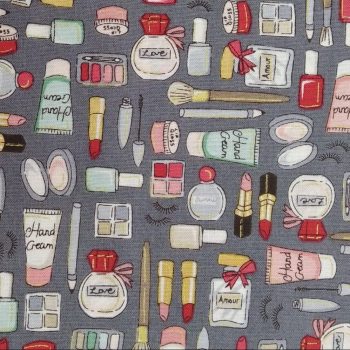 **Tela pamper maquillaje** de algodón 100% con un ancho de 1,10m para patchwork y costura creativa