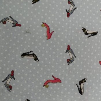 **Tela pamper zapatos** de algodón 100% con un ancho de 1,10m para patchwork y costura creativa
