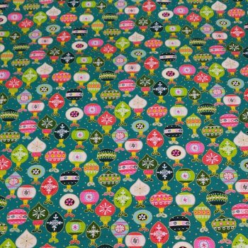 Tela de algodón 100% con motivos navideños tradicionales referencia D-2381 para patchwork y decoración