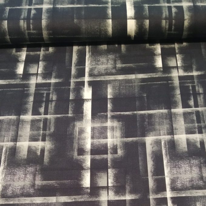 tela negra motivos geometricos