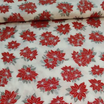 Tela de algodón 100% con estampado navideño de la marca Robert Kaufman para costura artesanal