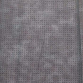Primer plano de tela de algodón azul medio con textura visual moteada imitación lino para fondos de patchwork y acolchados