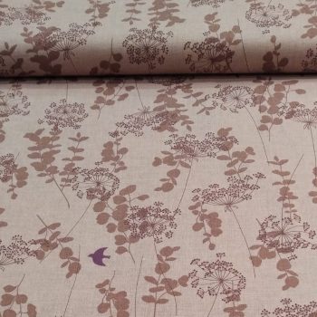 Tela japonesa Maya rosa de algodón 100% con textura de hilo teñido en tono rosado suave y 1,10m de ancho para patchwork