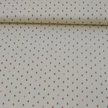 Tela patchwork Kim Diehl, color crema neutro cálido, algodón 100% básico para quilting, Mercería Karmele Tolosa