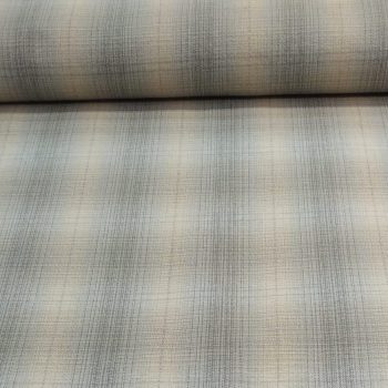 Tela tramada japonesa azul grisáceo de algodón 100% con textura de hilo teñido y calidad superior de 1,10m de ancho