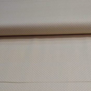 Tela de Piqué Beige Agua Motas de algodón con textura de nido de abeja y lunares pequeños