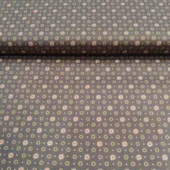 Tela patchwork Kim Diehl Quiet Grace HG928-33, color beige oscuro topo con pequeñas estrellas, algodón 100% Mercería Karmele