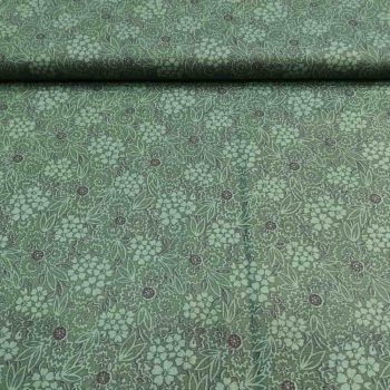 Tela patchwork Kim Diehl Quiet Grace HG919-77, color verde olivo texturizado, algodón 100% Mercería Karmele