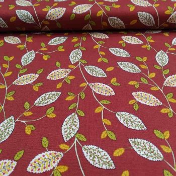 Tela patchwork Kim Diehl Quiet Grace HG930-88, color rojo granate con estampado de motas pequeñas, algodón 100% Mercería Karmele