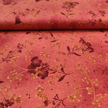 Tela de franela rosa con estampado floral delicado, algodón 100% cepillado de alta calidad para costura infantil y mantas de patchwork, Mercería Karmele Tolosa