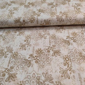 Tela de franela beige neutro de la colección Where the Wind Blows Flannel, algodón 100% cepillado de alta calidad para costura de invierno y patchwork, Mercería Karmele Tolosa