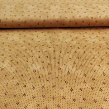 Tela de franela color ocre vibrante de la colección Where the Wind Blows Flannel, algodón 100% cepillado de alta calidad para mantas de patchwork y quilting, Mercería Karmele Tolosa