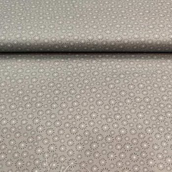 **Tela gris geometric** de algodón 100% de alta densidad para patchwork contemporáneo