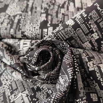 tela patchwork negra
