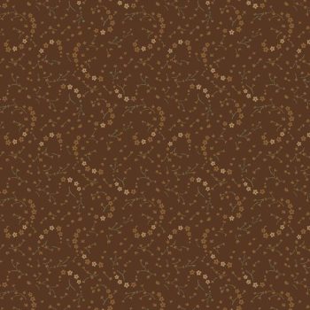 tela patchwork-paint flower brown