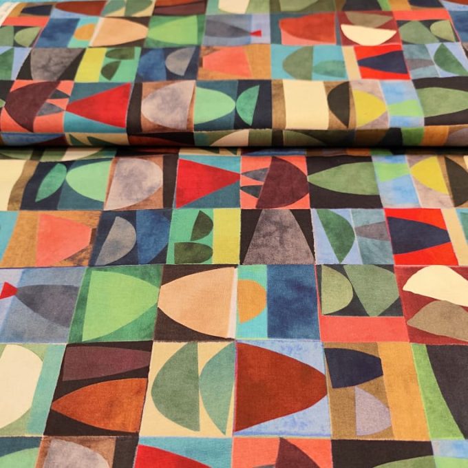 tela patchwork-cuadros estampados
