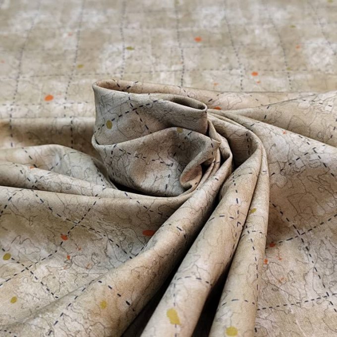 tela patchwork-verde