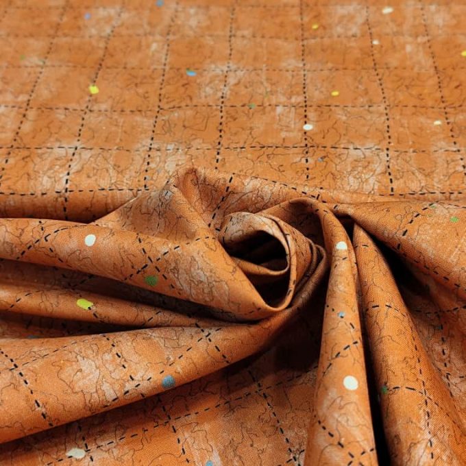 tela patchwork-ocre