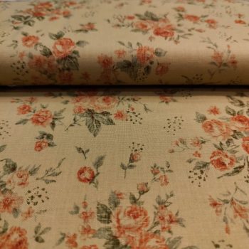 Tela Patchwork Japonesa Rosas Ref. 10657 con diseño de rosas clásicas sobre algodón de calidad