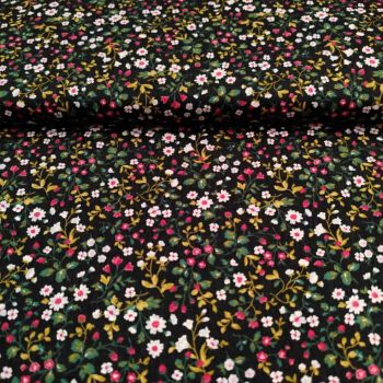 Tela flores marron