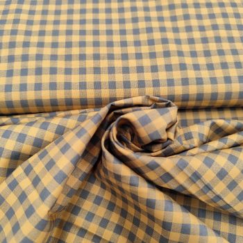 tela vichy amarillo