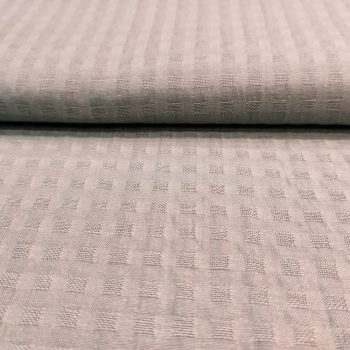 Tela japonesa de algodón 100% color gris con estampado efecto gofre para proyectos de costura creativa