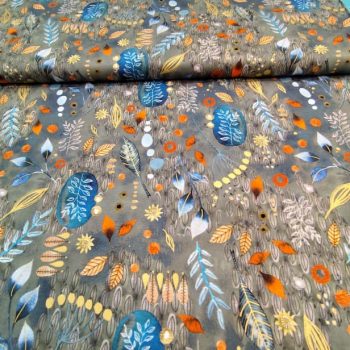 **Tela patchwork flora form** de algodón 100% con 1,10m de ancho para costura creativa