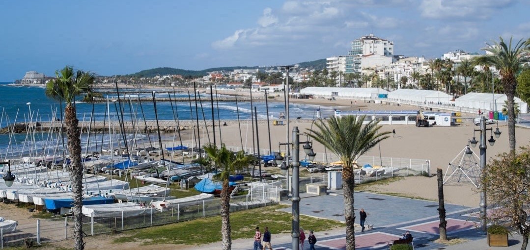 Vista de las carpas del festival internacional de sitges