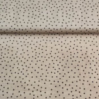 Tela color hueso estampado trebol Ref 137-4504-210 de algodón para patchwork y costura